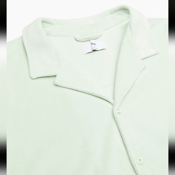 TNA ARITZIA newcastle shirt color Light Pink size XS Towel texture - Picture 6 of 15